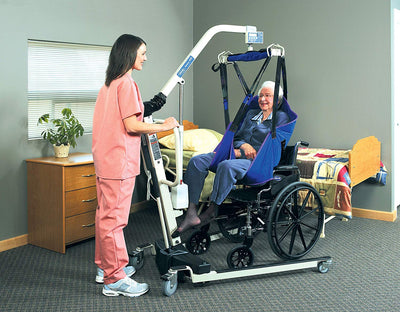 Reliant Battery-Powered Patient Lift with Manual Low Base, 450 lb. Weight Capacity, RPL450-1